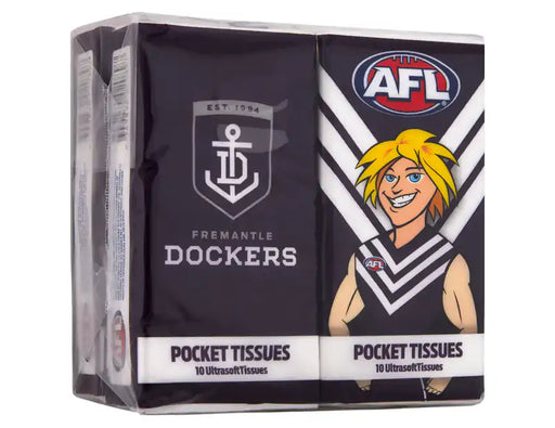 AFL Dockers Pocket Tissues 4 Pack - TISSUES at MyPerfumeShop by AFL