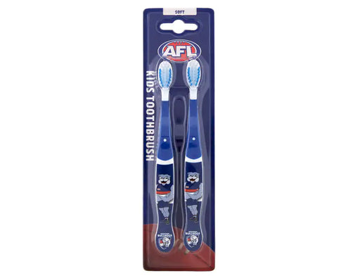 AFL Western Bulldogs Soft Toothbrush 2pcs - Toothbrush at MyPerfumeShop by AFL