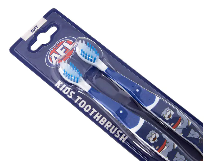 AFL Western Bulldogs Soft Toothbrush 2pcs - Toothbrush at MyPerfumeShop by AFL