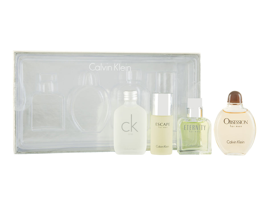 Calvin Klein Miniature Gift Set 15ml Eternity EDT + 15ml Obsession EDT + 15ml CK One EDT + 15ml Escape EDT - Fragrance at MyPerfumeShop by Calvin Klein