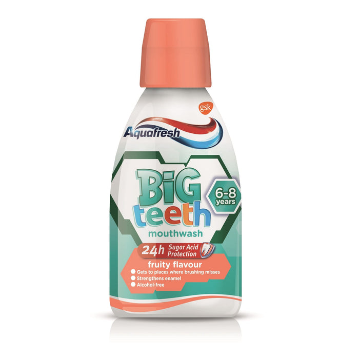 Aquafresh Big Teeth Mouthwash - 300ml - Mouth Fresheners at MyPerfumeShop by Aquafresh