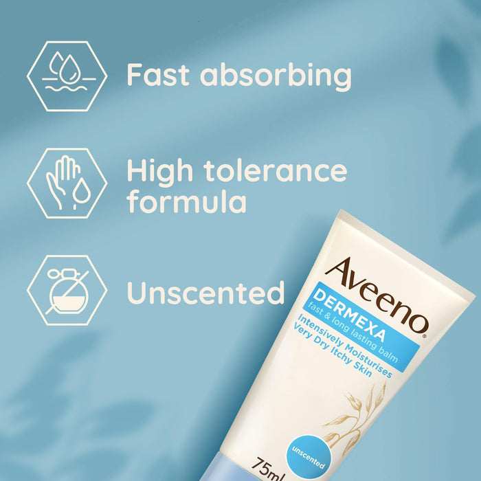 Aveeno Dermexa Fast & Long Lasting Balm - 75ml - Creams & Lotions at MyPerfumeShop by Aveeno