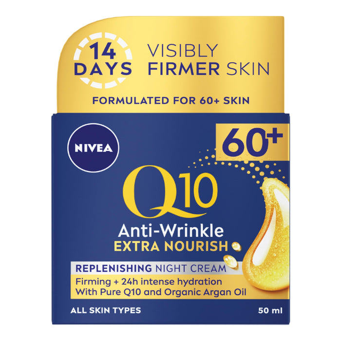 Nivea Visage Q10 Power 60+ Night Cream - 50ml - Regime Skin Care at MyPerfumeShop by Nivea