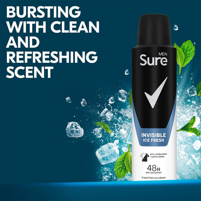 Sure Men Anti-Perspirant Deodorant Invisible Ice - Personal Hygiene at MyPerfumeShop by Sure