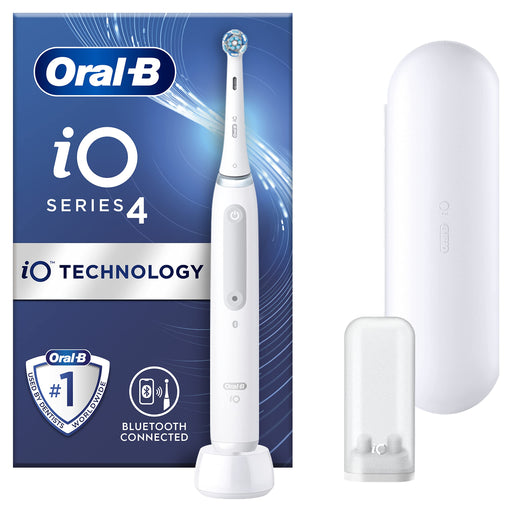 Oral-B iO4 White (+Travel Case + Refill Holder) - Rotating at MyPerfumeShop by Oral-B