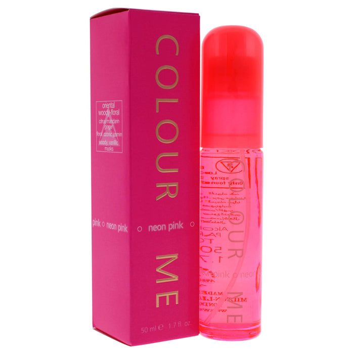 Milton Lloyd Colour Me Neon Pink Eau de Parfum 50ml Spray - Eau de Perfume at MyPerfumeShop by Milton Lloyd