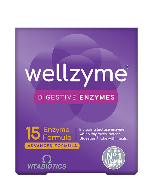 Vitabiotics Wellzyme Digestive Enzymes Advanced Formula 60 Capsules - Immune Support at MyPerfumeShop by Wellzyme