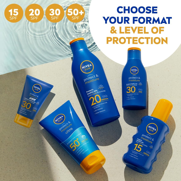 Nivea Sun Moisturising Sun Lotion SPF50+ - 200ml - Sun Preps at MyPerfumeShop by Nivea Sun