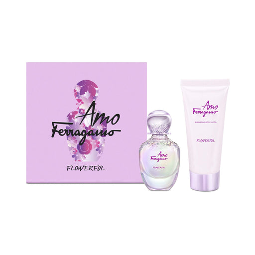 Salvatore Ferragamo Amo Ferragamo Flowerful Gift Set 50ml EDT Spray + 100ml Body Lotion - Eau de Parfum at MyPerfumeShop by Salvatore Ferragamo