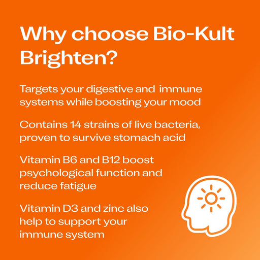 Bio-Kult Brighten Daily Supplement 60 Capsules - Immune Support at MyPerfumeShop by Bio-Kult