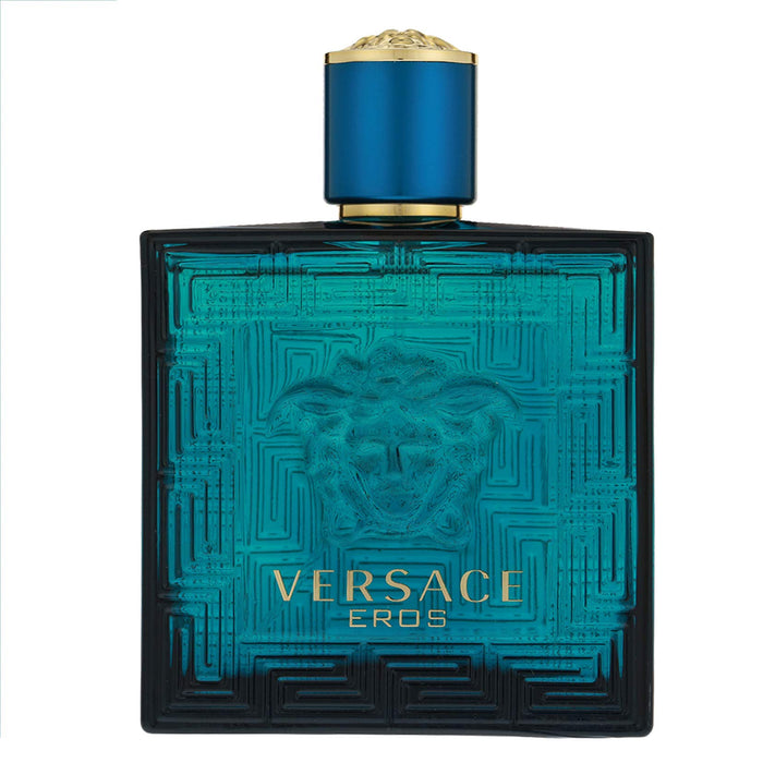 Versace Eros Gift Set 100ml EDT + 10ml EDT + Toiletry Bag - Eau De Toilette at MyPerfumeShop by Versace