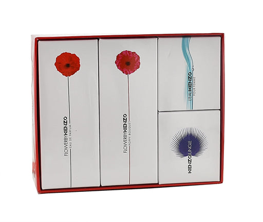 Kenzo Miniatures Gift Set 5ml Jungle Elephant EDP + 4ml Flower EDP + 4ml Flower by Kenzo Poppy Bouquet EDP + 5ml L'Eau Kenzo Pour Femme EDT - Fragrance at MyPerfumeShop by Kenzo