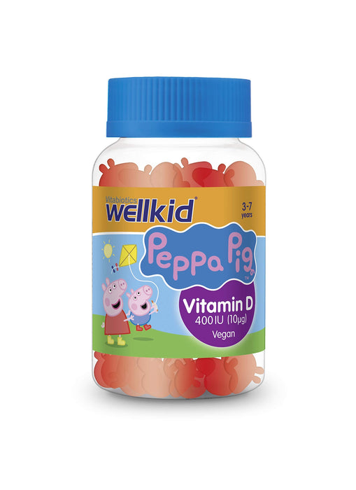 Vitabiotics WellKid Peppa Pig Vitamin D 400 IU Soft Jellies 3-7 Years x 30 - Children at MyPerfumeShop by Wellkid