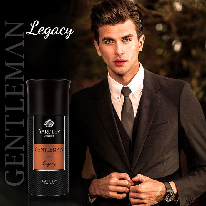 Yardley London Yardley Gentleman Legacy Body Spray 150ml - Bath & Body at MyPerfumeShop by Yardley London