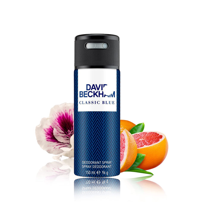 David Beckham Classic Blue Deodorant Spray 150ml - DEODORANT SPRAY at MyPerfumeShop by DAVID BECKHAM