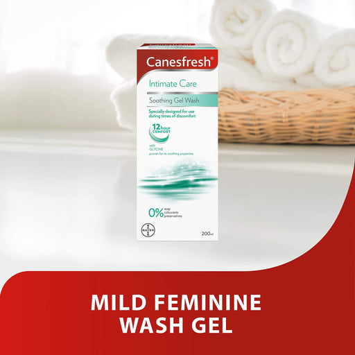 Canesfresh Feminine Wash Soothing Wash Gel - 200ml - Feminine Hygiene at MyPerfumeShop by Canesten