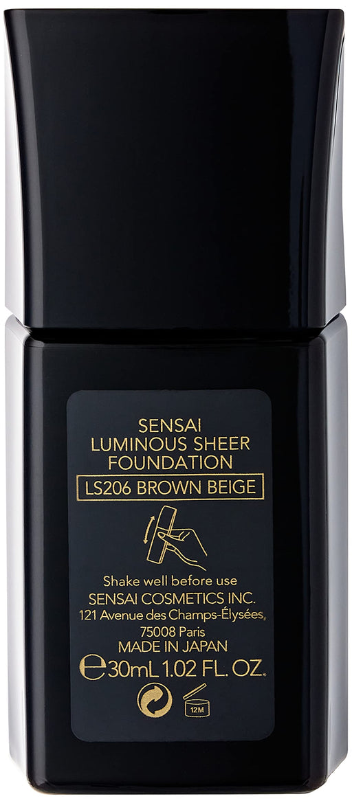 Kanebo Sensai Luminous Sheer Foundation SPF15 30ml - 206 Brown Beige - Foundations at MyPerfumeShop by Kanebo Cosmetics