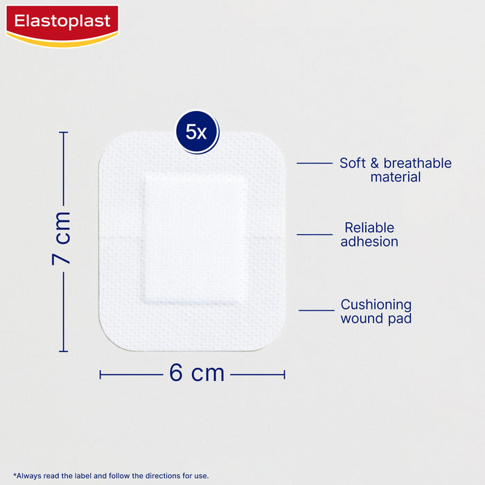 Elastoplast Sensitive XL Dressing 6x7cm x 5 - Dressings at MyPerfumeShop by Elastoplast