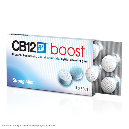 CB12 Boost Chewing Gum Strong Mint x 10 - Mouth Fresheners at MyPerfumeShop by Cb12