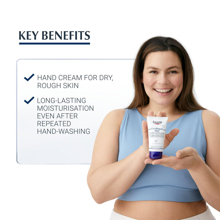 Eucerin Urea Intensive Hand Cream 5% - 75ml - Creams & Lotions at MyPerfumeShop by Eucerin