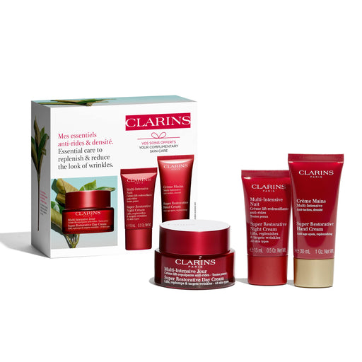 Clarins Super Restorative 3 Piece Gift Set: Day Cream 50ml - Night  Cream 15ml - - Gift Set at MyPerfumeShop by Clarins