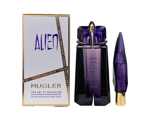 Mugler Alien Travel Exclusive Edition 2 Piece Eau De Parfum 90ml Eau De Parfum Refillable Talisman 10ml - Perfume & Cologne at MyPerfumeShop by Mugler