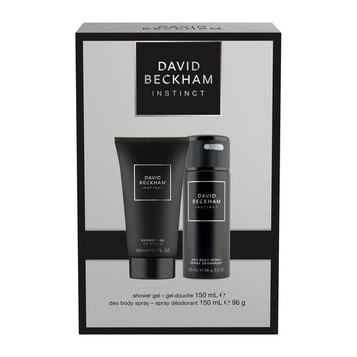 David Beckham Instinct 2 Piece Gift Set: Shower Gel 150ml - Deodorant Spray 150ml - Sets & Kits at MyPerfumeShop by David Beckham