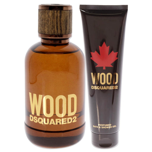 DSquared² Wood For Him Gift Set 100ml EDT + 150ml Shower Gel - Fragrance at MyPerfumeShop by DSquared²