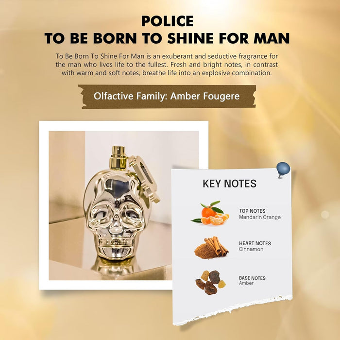 Police To Be Born To Shine Men Eau de Toilette 75ml Spray