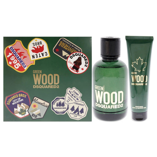 DSquared² Green Wood Gift Set 100ml EDT + 150ml Shower Gel - Fragrance at MyPerfumeShop by DSquared²