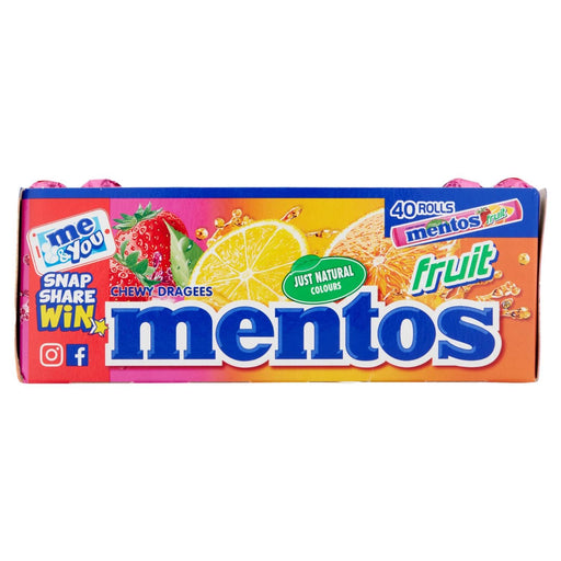 Mentos Fruit Roll 40 Pack - Confectionary at MyPerfumeShop by Mentos