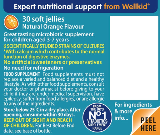 Vitabiotics WellKid Peppa Pig Pro-Tummy Soft Jellies Orange 3-7 Yrs x 30 - Children at MyPerfumeShop by Wellkid