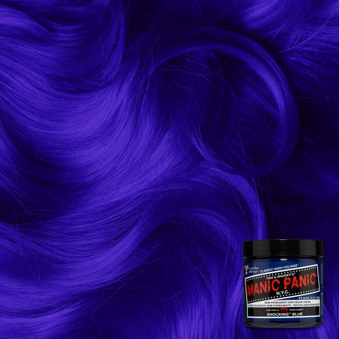 Manic Panic High Voltage Classic Semi-Permanent Hair Colour 118ml - Shocking Blue - Beauty at MyPerfumeShop by Manic Panic