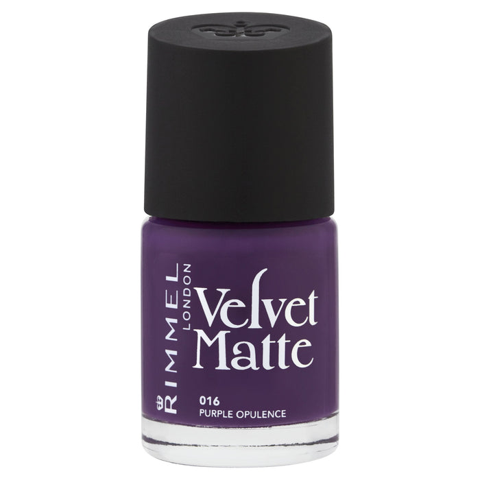 Rimmel Velvet Matte Nail Polish 12ml - 016 Purple Opulence - Nail Care at MyPerfumeShop by Rimmel