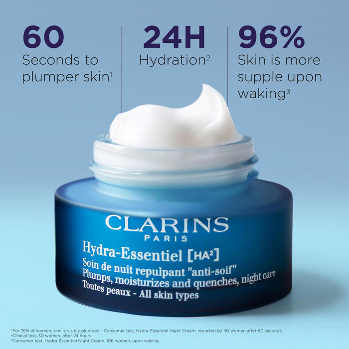 Clarins Hydra-Essential Night Cream Very Dry Skin 50ml - Skin Moisturizer at MyPerfumeShop by Clarins