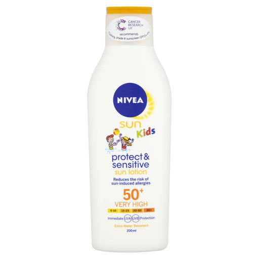 Nivea Sun Kids Sensitive Lotion SPF50+ - 200ml - Sun Preps at MyPerfumeShop by Nivea