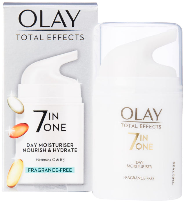 Olay Total Effects Moisturiser Fragrance Free - 50ml - Regime Skin Care at MyPerfumeShop by Procter & Gamble