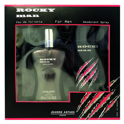 Arthes Rocky Man 100Ml EDT  + Body Spray 200Ml Set - Gift Set at MyPerfumeShop by JEANNE ARTHES