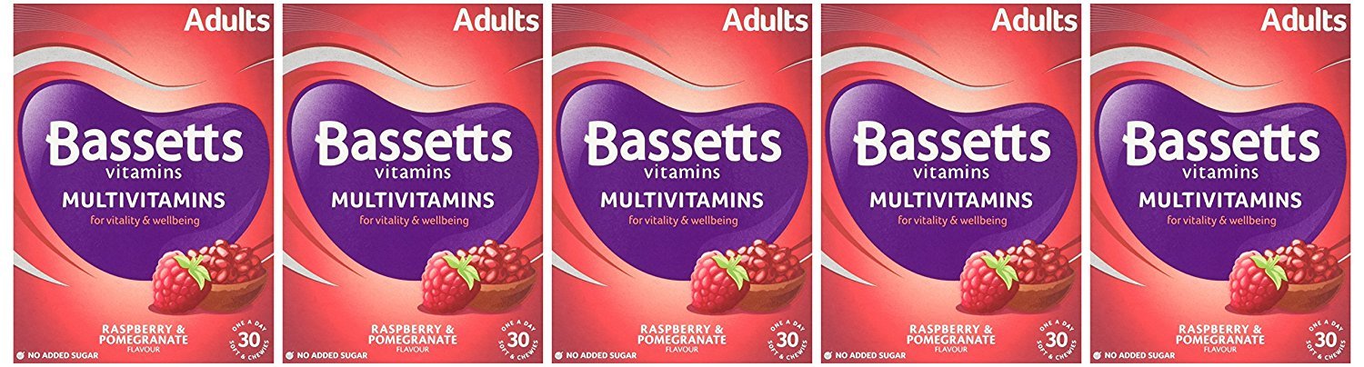 Bassett's Multi-Vitamin Pastilles Adult Raspberry and Pomegranate x 30 - Children at MyPerfumeShop by Bassetts Vitamins