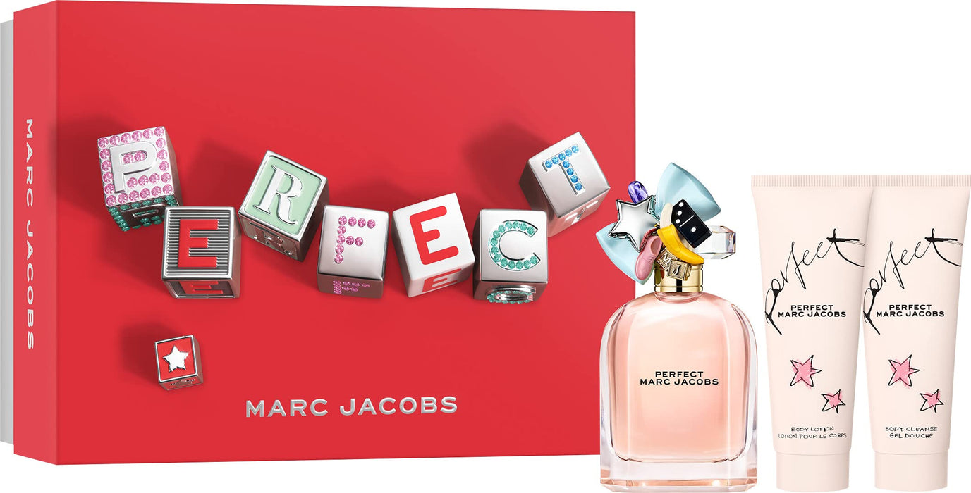 Marc Jacobs Perfect Gift Set 100ml EDP + 75ml Body Lotion + 75ml Shower Gel - Beauty at MyPerfumeShop by Marc Jacobs