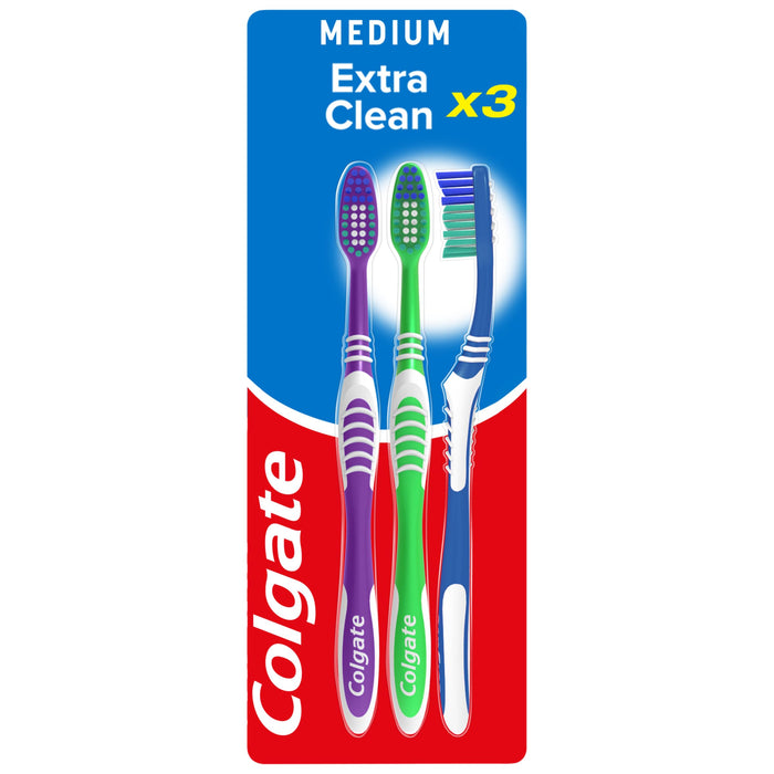 Colgate Extra Clean Triple Pack Toothbrush x 3 - Toothbrushes at MyPerfumeShop by Colgate