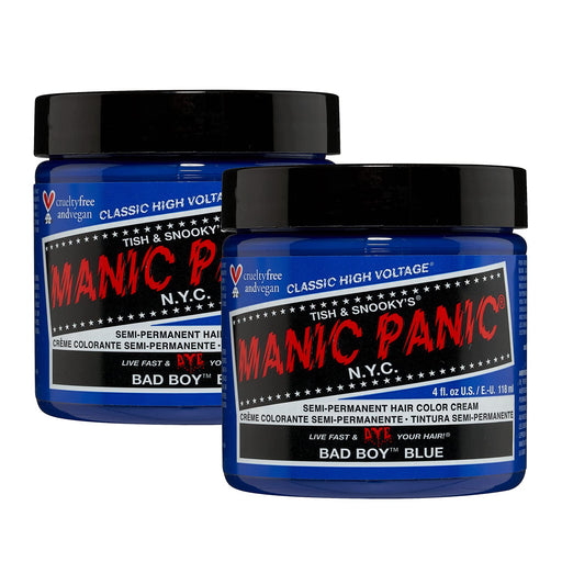 Manic Panic High Voltage Classic Semi-Permanent Hair Colour 118ml - Bad Boy Blue - Hair Colourant at MyPerfumeShop by Manic Panic