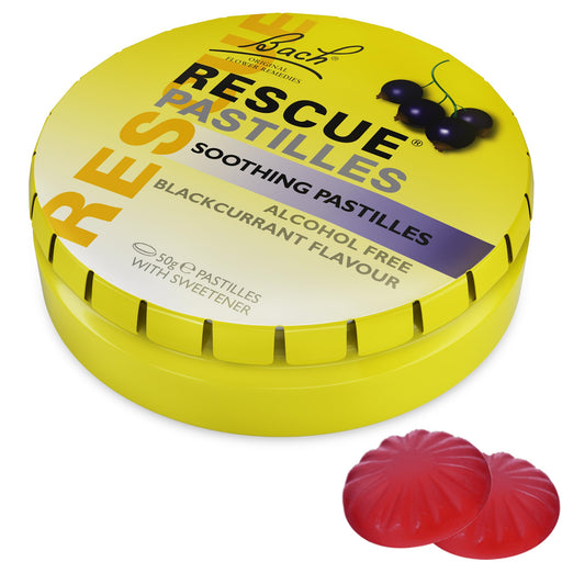 Rescue Remedy Pastilles Blackcurrant - 50g - Stress Relief at MyPerfumeShop by Nelsons