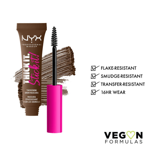 NYX Thick It. Stick It! Thickening Brow Mascara 7ml - 06 Brunette - Eyebrow Colours at MyPerfumeShop by NYX