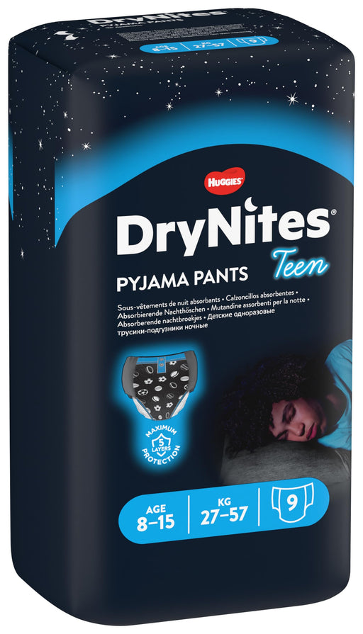 Huggies Drynites Pyjama Pants Carry Pack 8-15 Boy x 9 - Night Time at MyPerfumeShop by Drynites