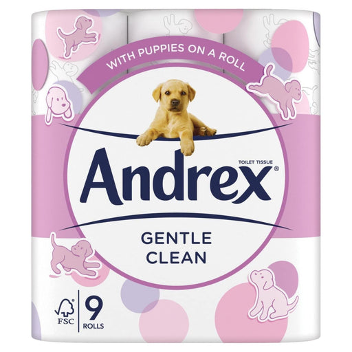 Andrex Gentle Clean Toilet Tissue PMP x 9 - Paper Goods at MyPerfumeShop by Andrex