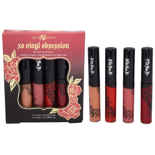 KVD Xo Vinyl Obsession Blossom/Carnation/Tulip/Hollyhock Lipstick Gift Set 4 X 2.5ml - Lip Glosses at MyPerfumeShop by Kvd