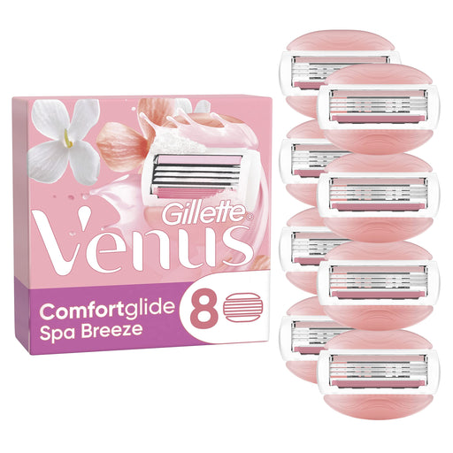 Venus Spa Breeze Women's Razor Blades, 8 Refills - Cartridges at MyPerfumeShop by Gillette