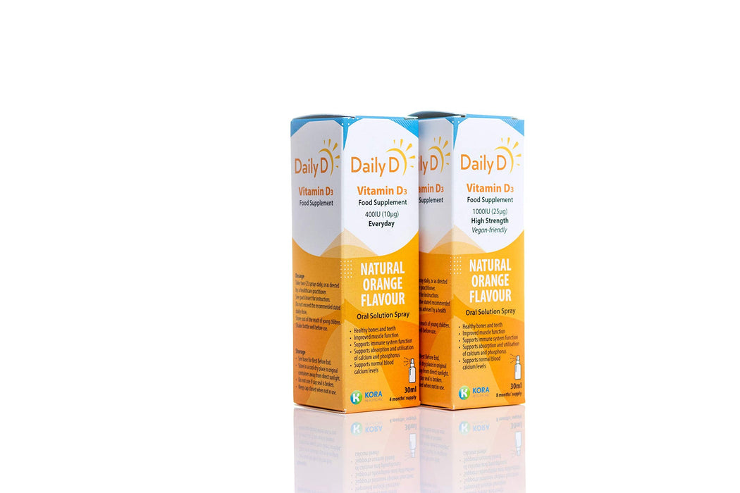 DailyD 1000iu Vitamin D3 Spray - 30ml - Bone Care at MyPerfumeShop by K Kora Healthcare Daily D