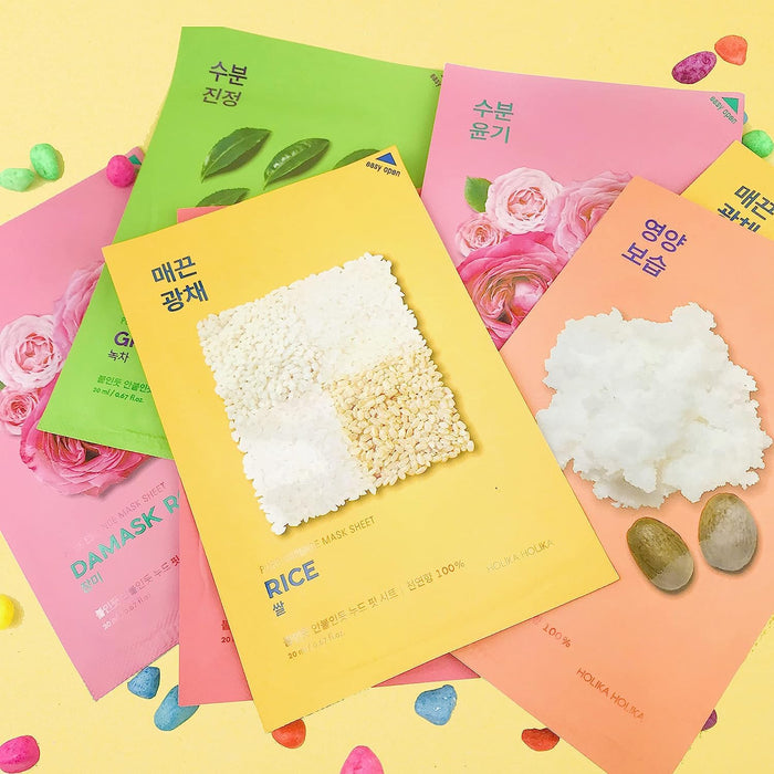 Holika Holika Pure Essence Mask Sheet 20ml - Rice - Skincare at MyPerfumeShop by Holika Holika